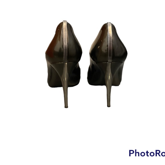 MIU MIU peep toe heels pumps stilettos, patent leather,  size 38 - Picture 2 of 6